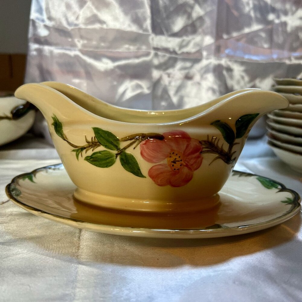Rare Vintage Franciscan Desert Rose Gravy Bowl- MADE IN CALIFORNIA-